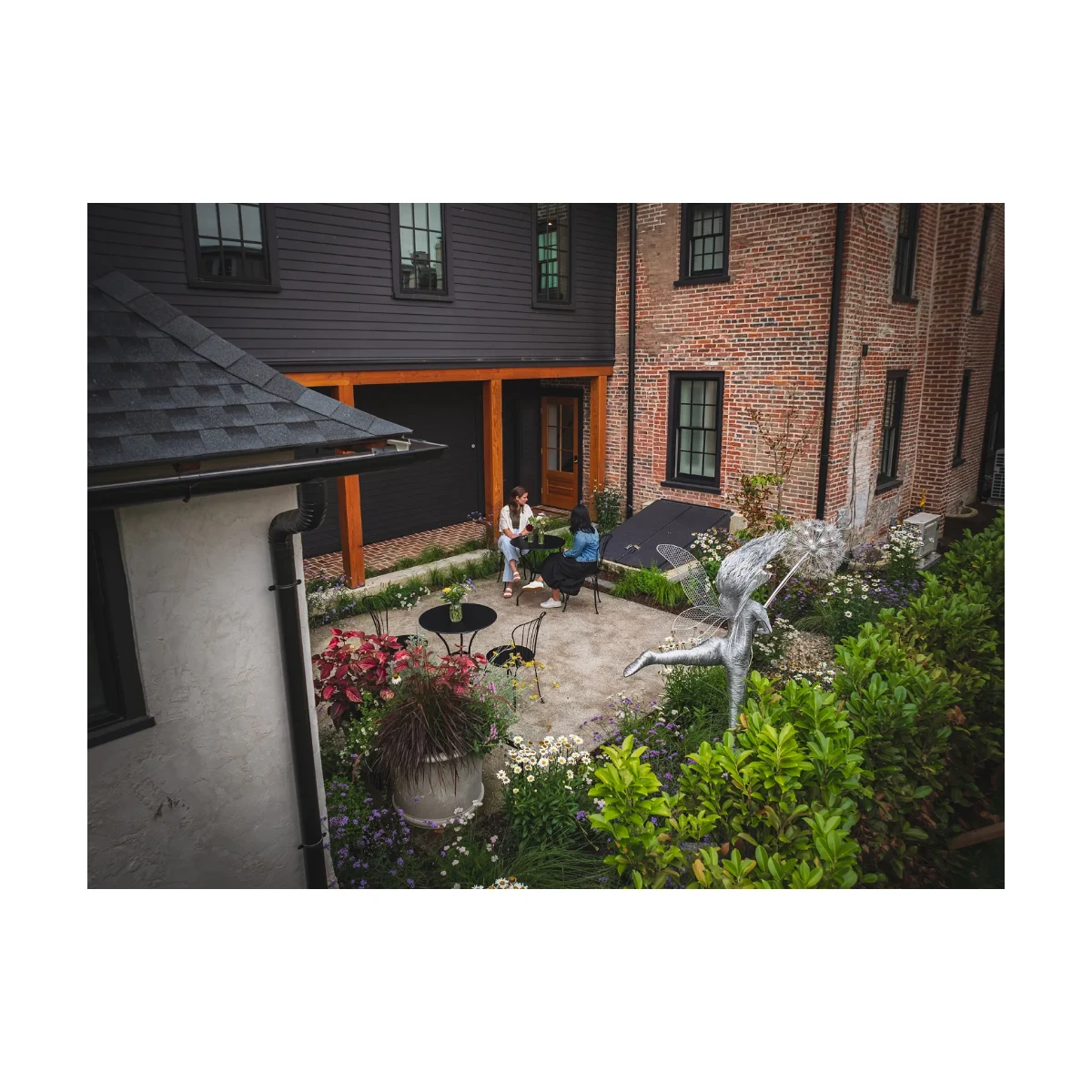 GreenRoots Design Firm project: courtyard garden at The Francis Hotel
