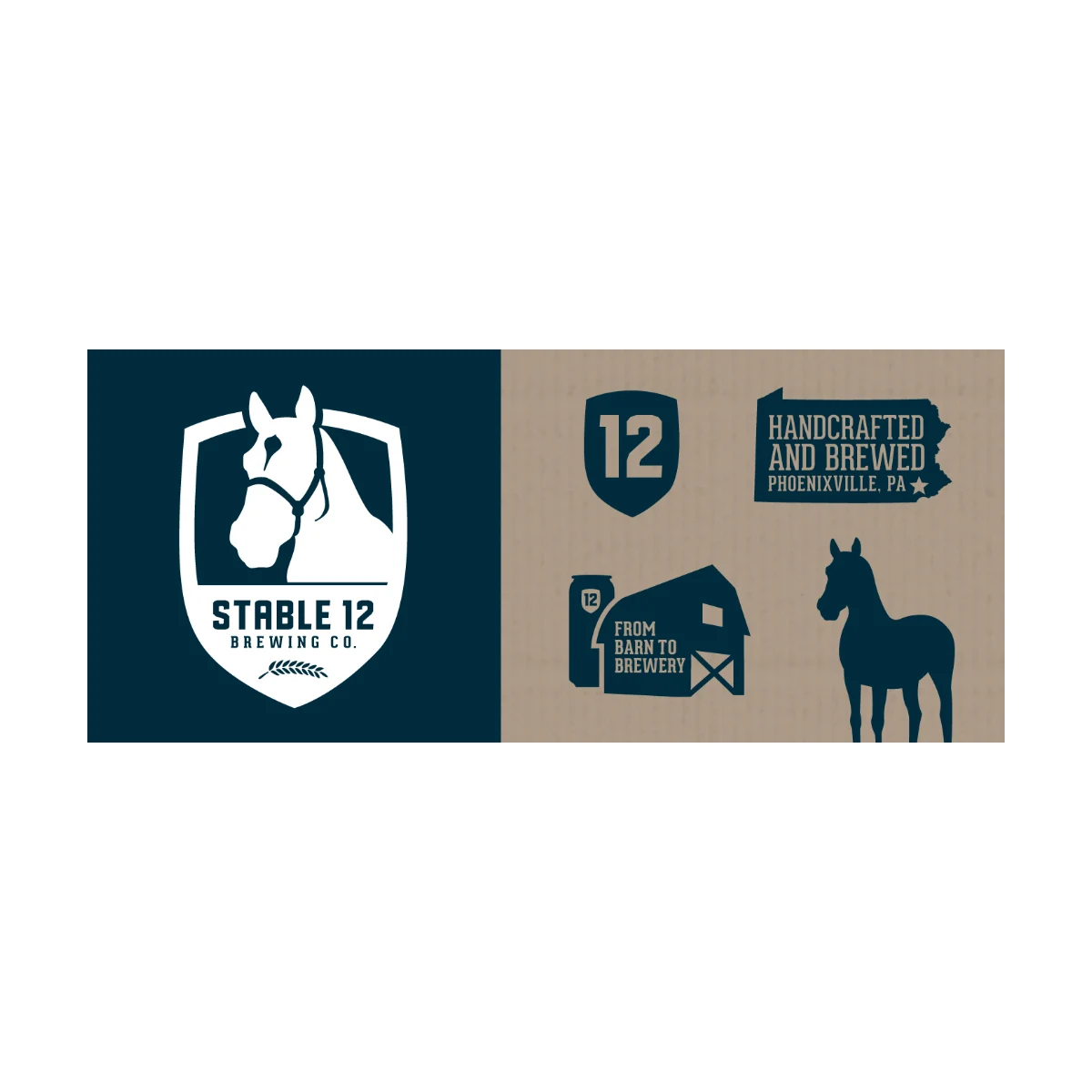 Stable 12 Brewing Co. brand identity